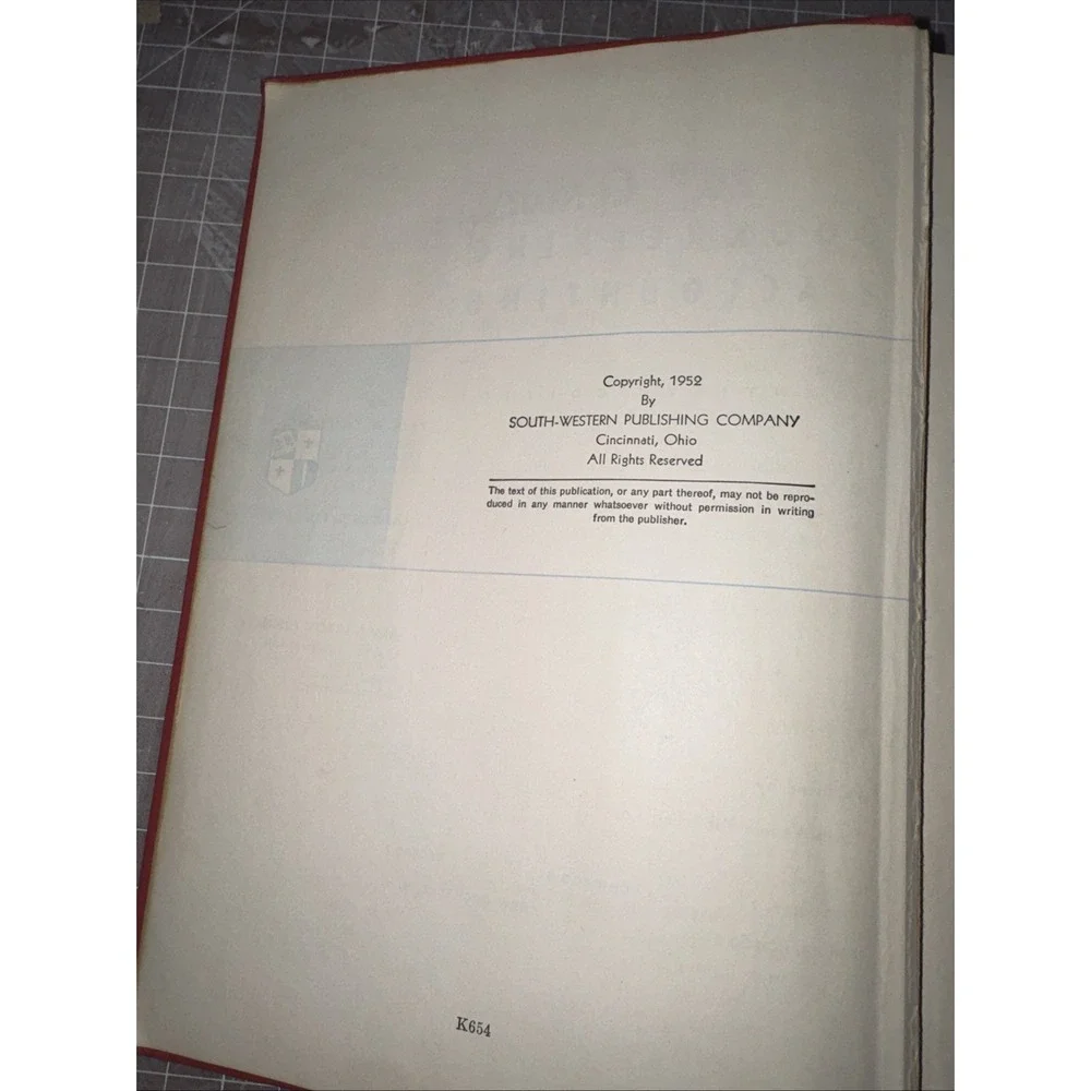 Vintage 20th century bookkeeping and accounting first year course 1959